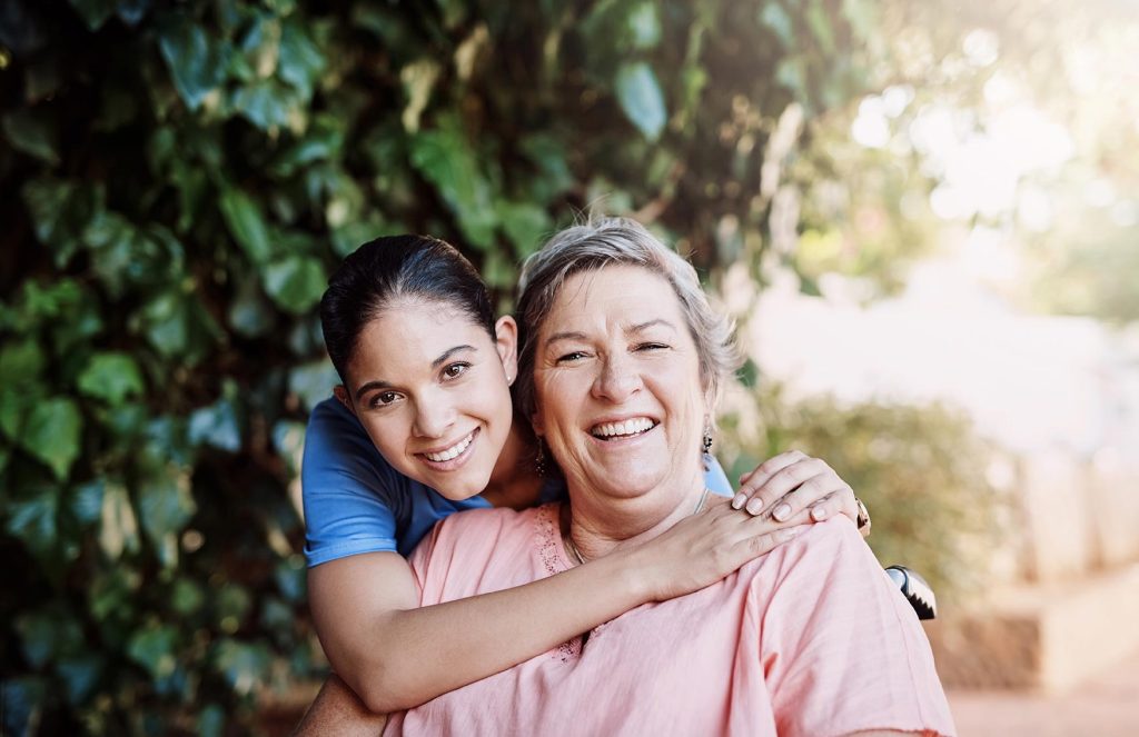 Disability support worker assisting a participant with daily activities and independent living support