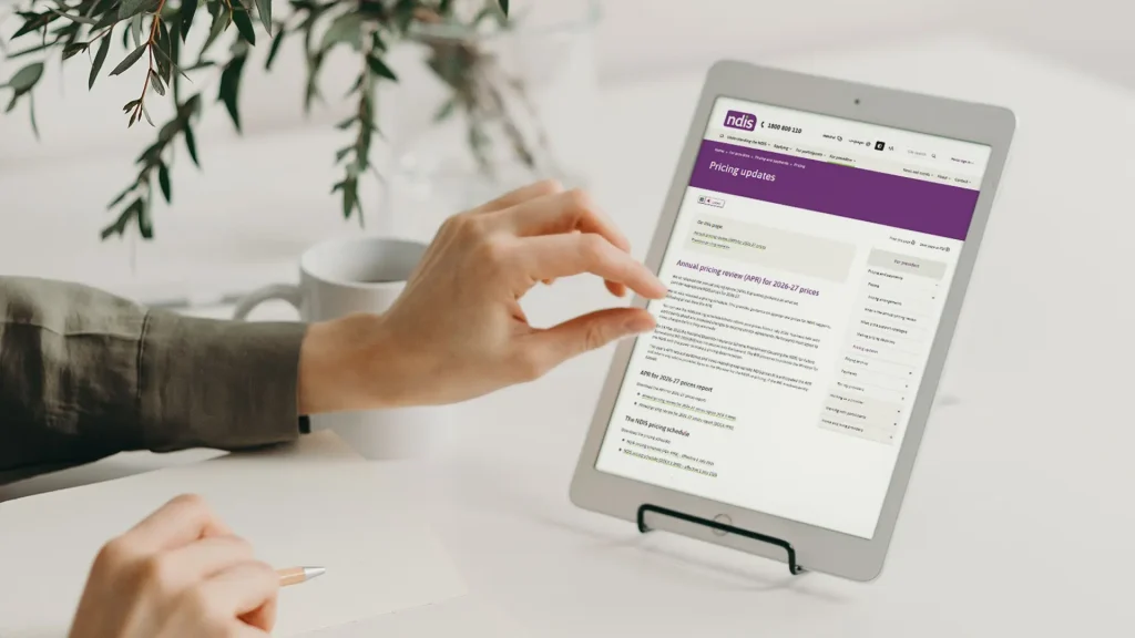 NDIS pricing updates 2026